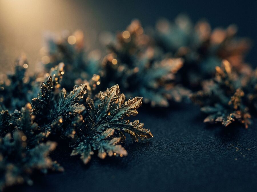 Copper peptide crystalline formations — skin hair and aesthetics research