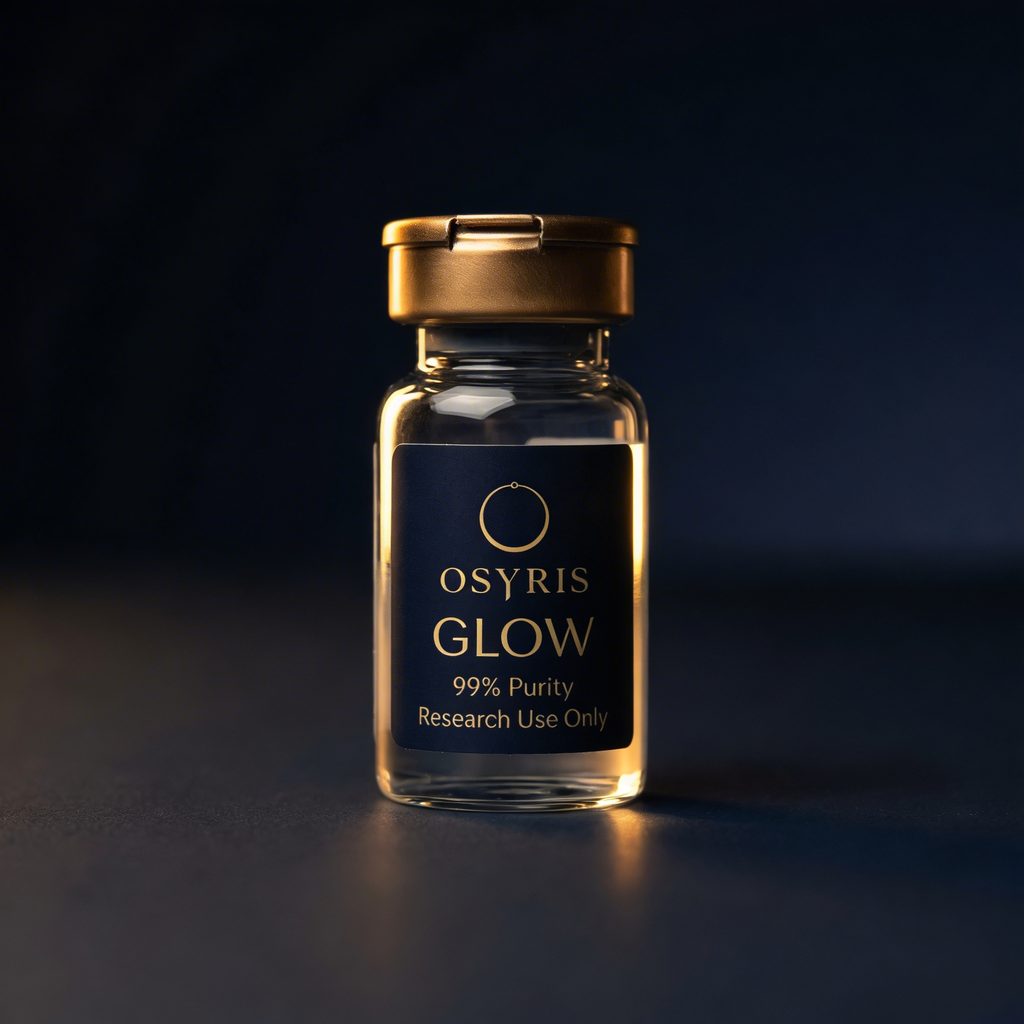 GLOW research peptide vial — OSYRIS Health