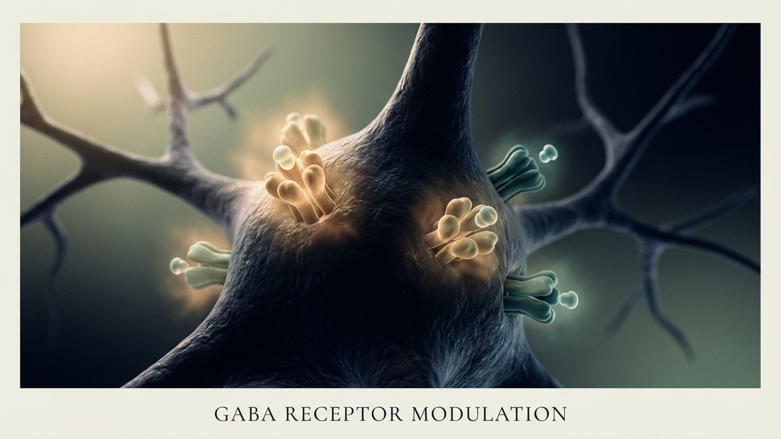 Selank GABA receptor modulation and anxiolytic research visualization — OSYRIS Health
