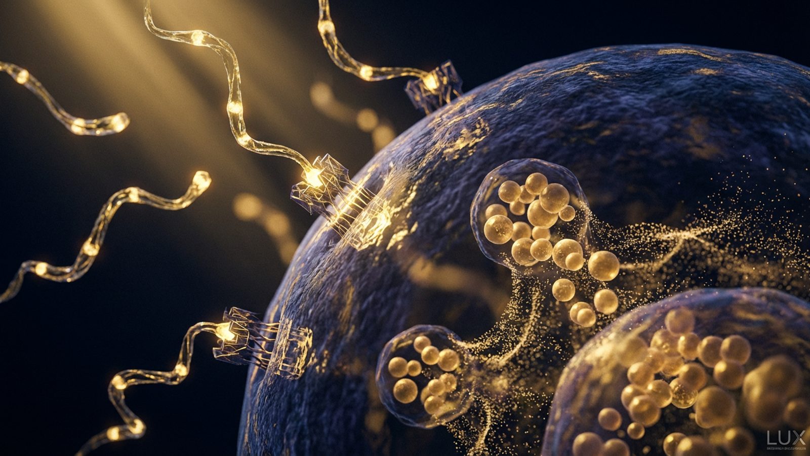 Sermorelin GHRH receptor pituitary activation research visualization — OSYRIS Health