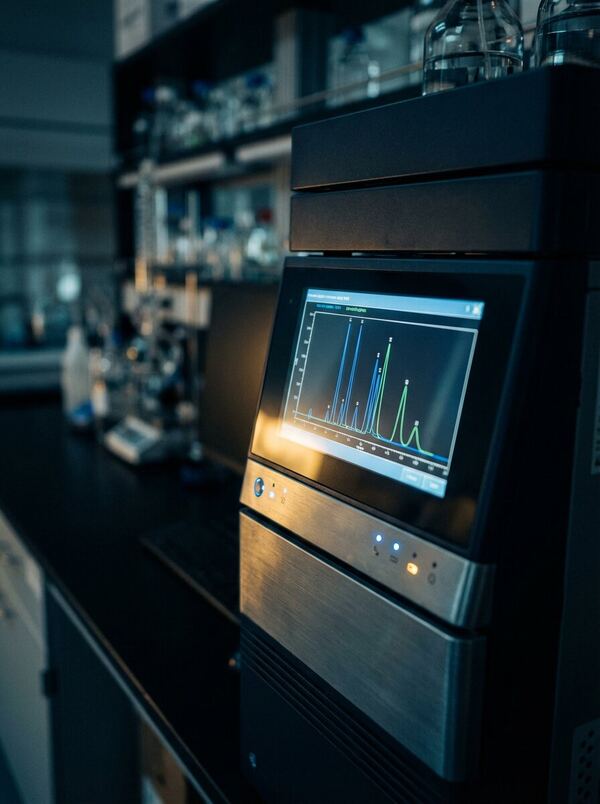 HPLC chromatography machine close-up